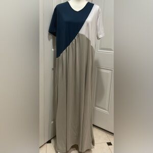 🌹MISSLOOK Women’s Loose Fitting Maxi Cotton/Polyester Dress, Size L/XL